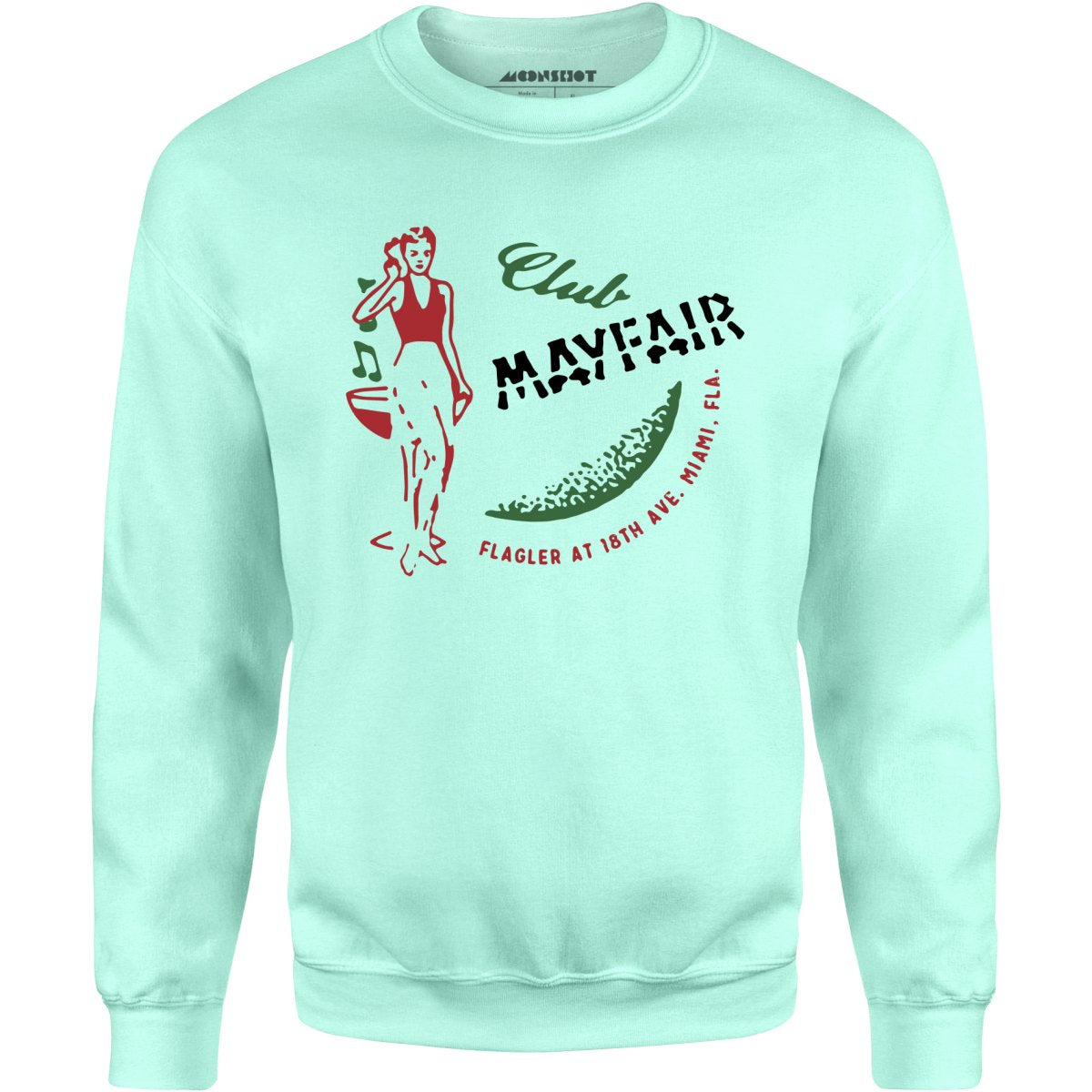 Club Mayfair - Miami, FL - Vintage Restaurant - Unisex Sweatshirt