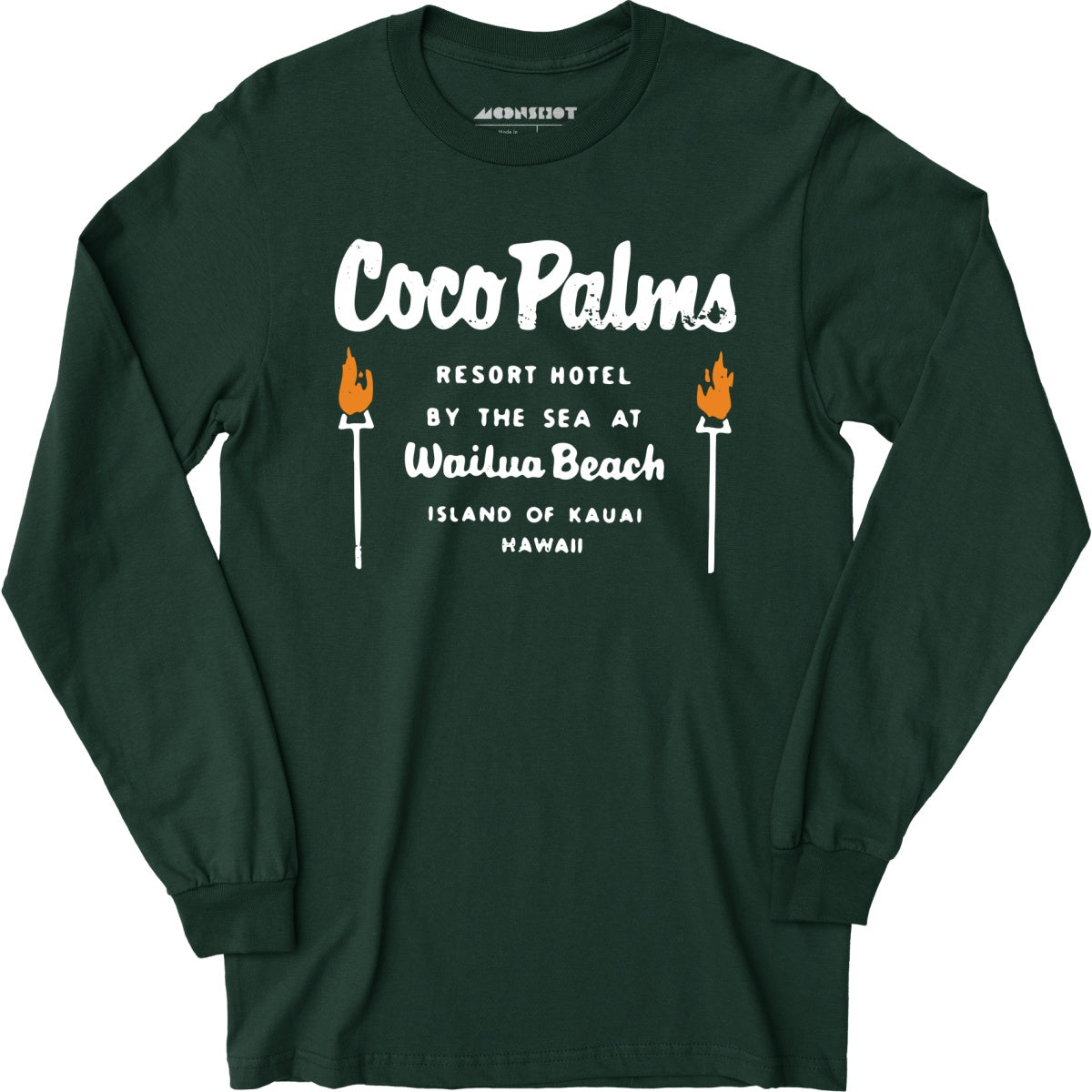 Coco Palms - Hawaii - Vintage Tiki Bar - Long Sleeve T-Shirt