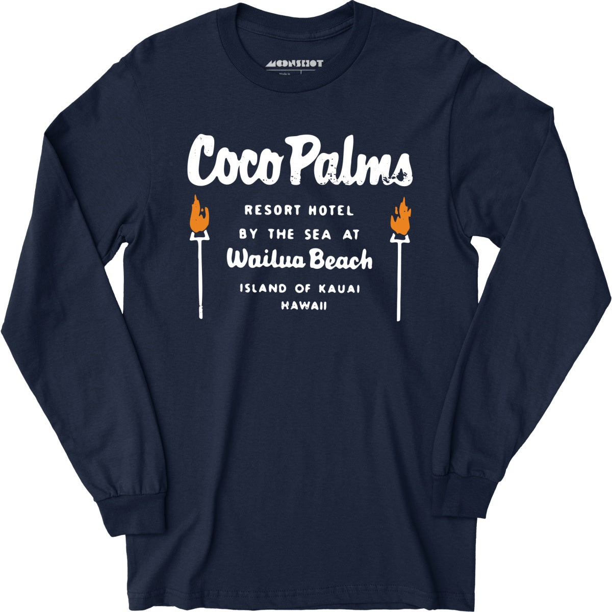 Coco Palms - Hawaii - Vintage Tiki Bar - Long Sleeve T-Shirt