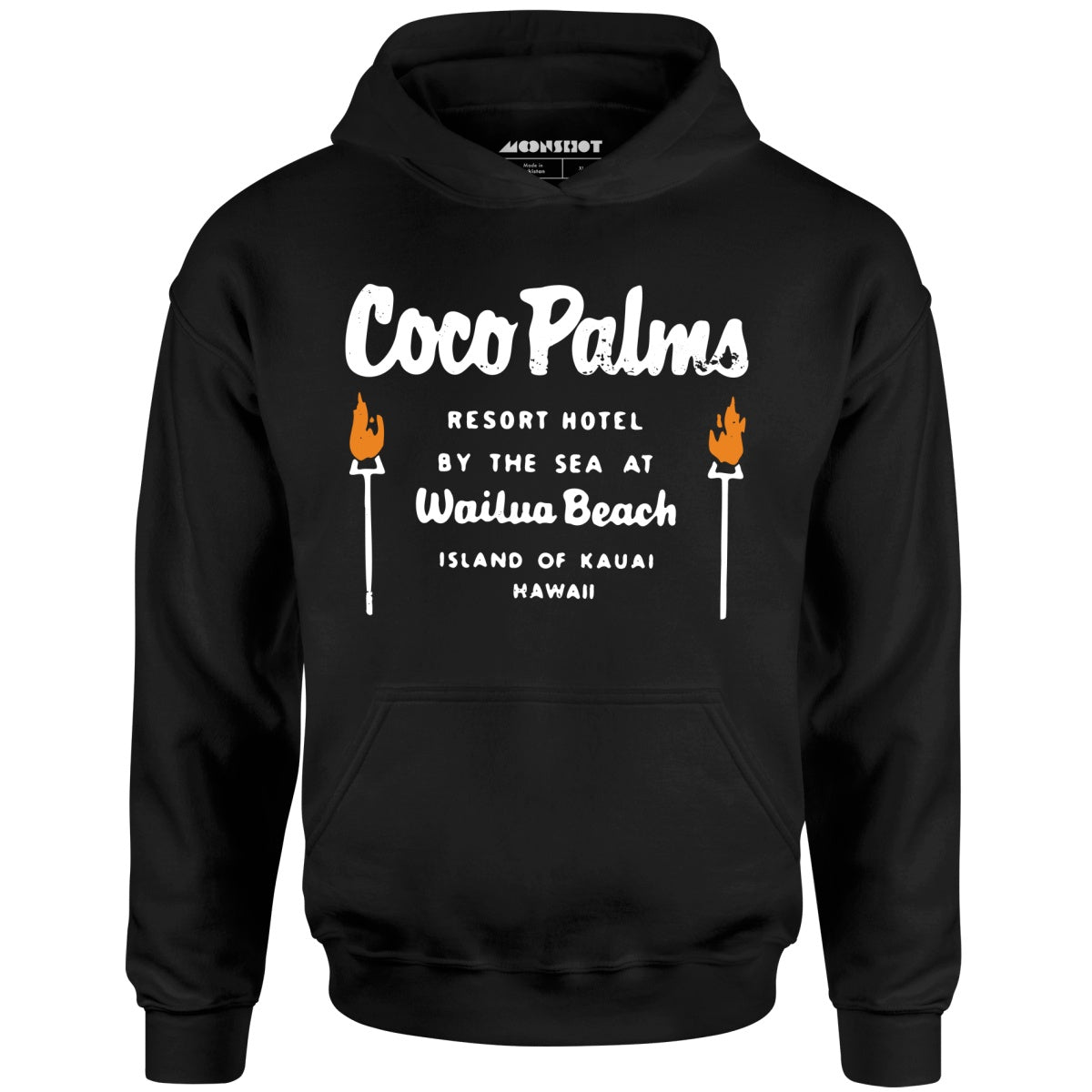 Coco Palms - Hawaii - Vintage Tiki Bar - Unisex Hoodie