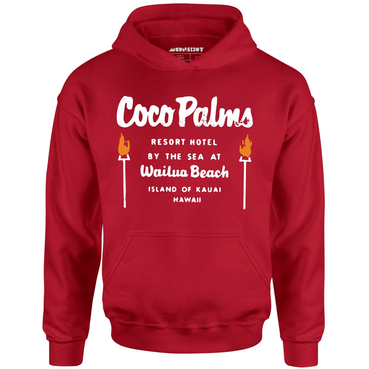 Coco Palms - Hawaii - Vintage Tiki Bar - Unisex Hoodie