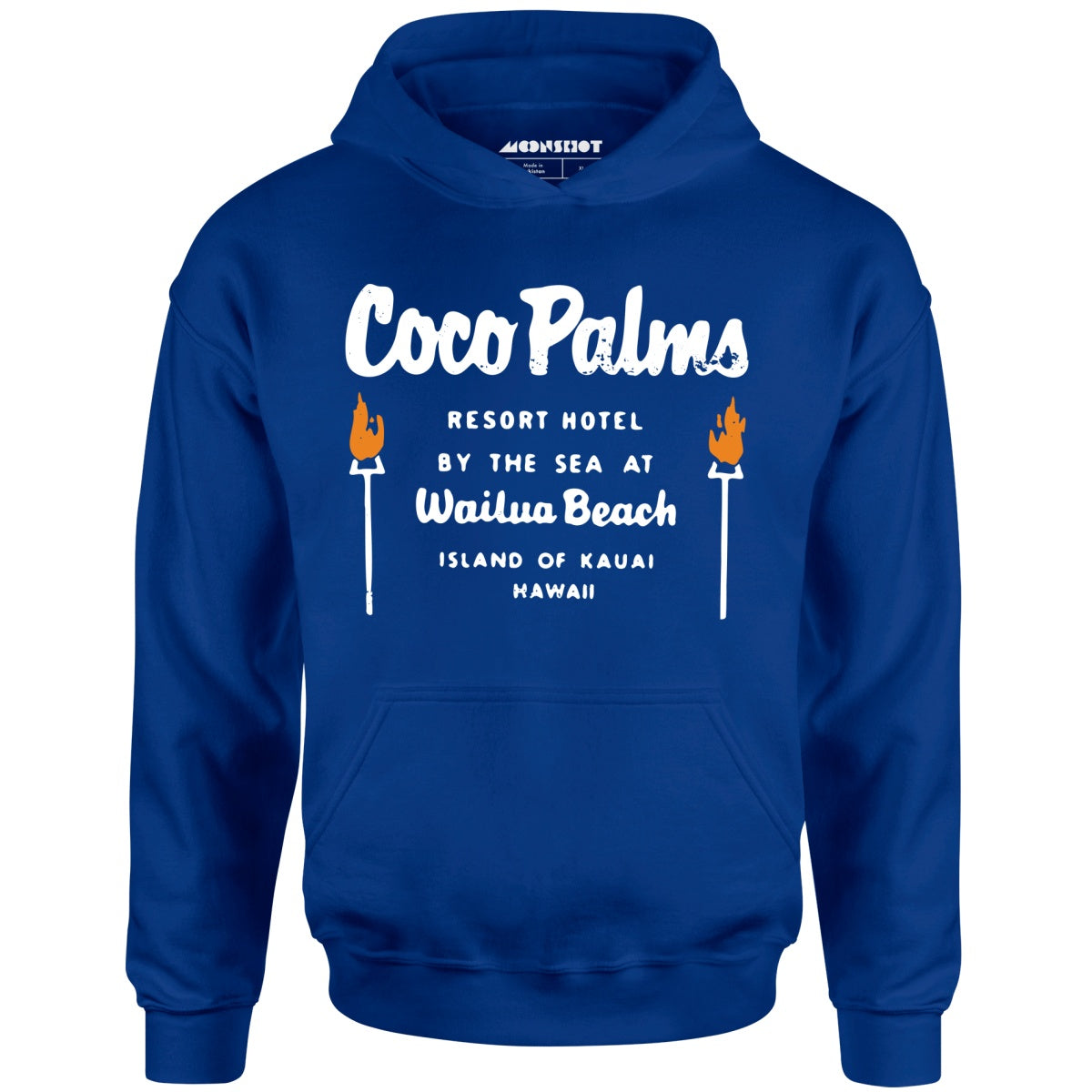 Coco Palms - Hawaii - Vintage Tiki Bar - Unisex Hoodie