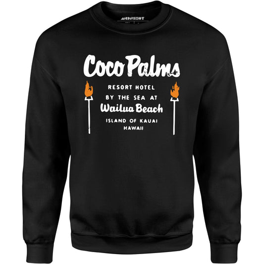 Coco Palms - Hawaii - Vintage Tiki Bar - Unisex Sweatshirt