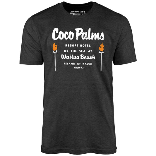 Coco Palms - Hawaii - Vintage Tiki Bar - Unisex T-Shirt