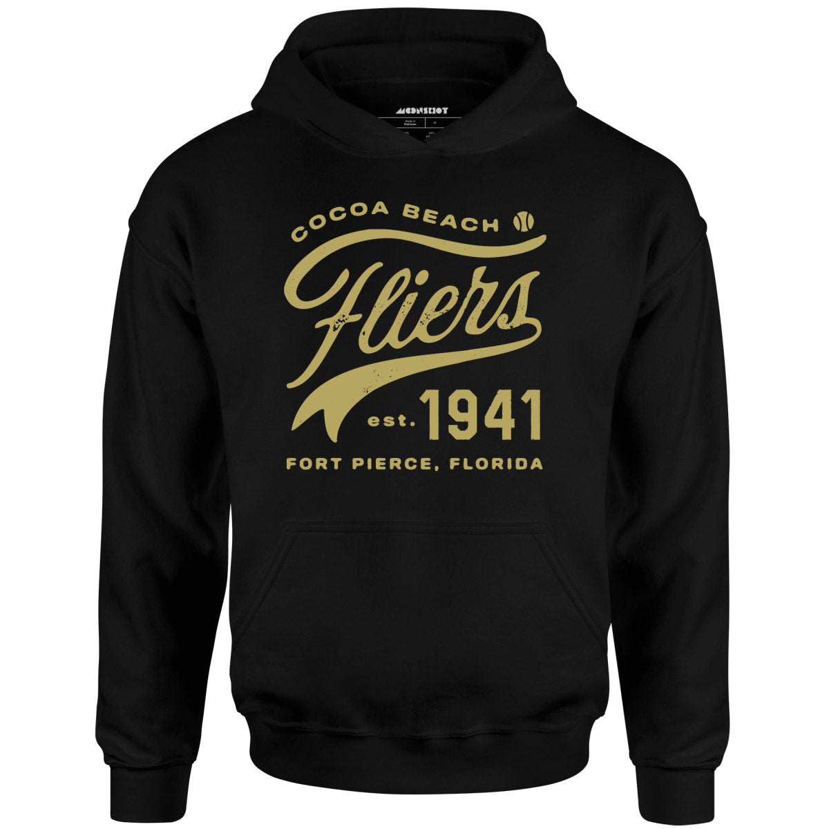 Cocoa Beach Fliers - Florida - Vintage Defunct Baseball Teams - Unisex Hoodie