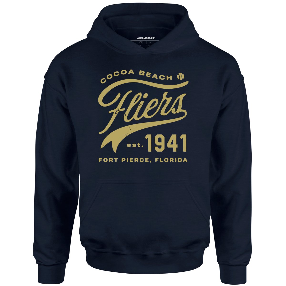 Cocoa Beach Fliers - Florida - Vintage Defunct Baseball Teams - Unisex Hoodie