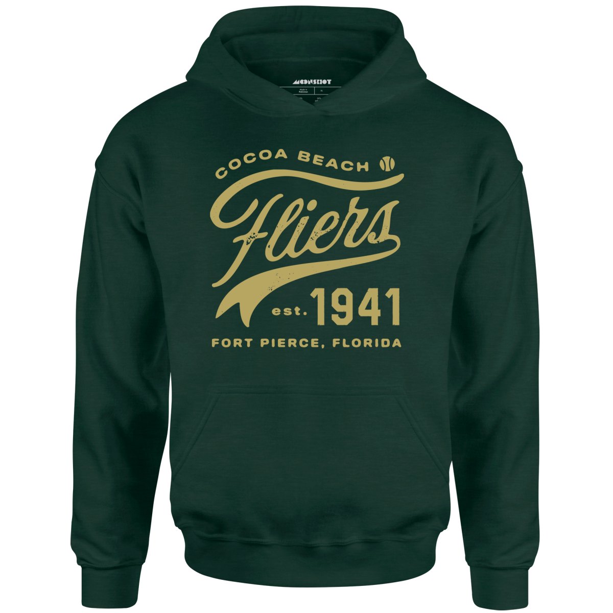 Cocoa Beach Fliers - Florida - Vintage Defunct Baseball Teams - Unisex Hoodie