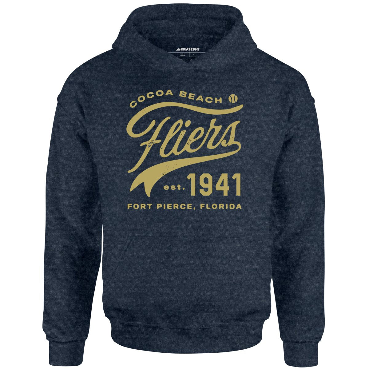 Cocoa Beach Fliers - Florida - Vintage Defunct Baseball Teams - Unisex Hoodie