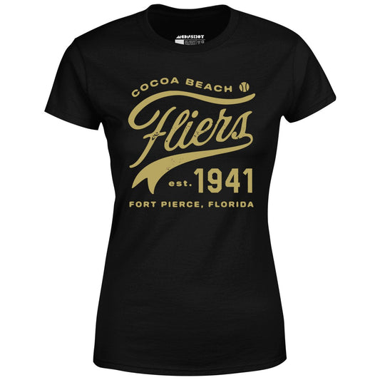 Cocoa Beach Fliers - Florida - Vintage Defunct Baseball Teams - Women's T-Shirt
