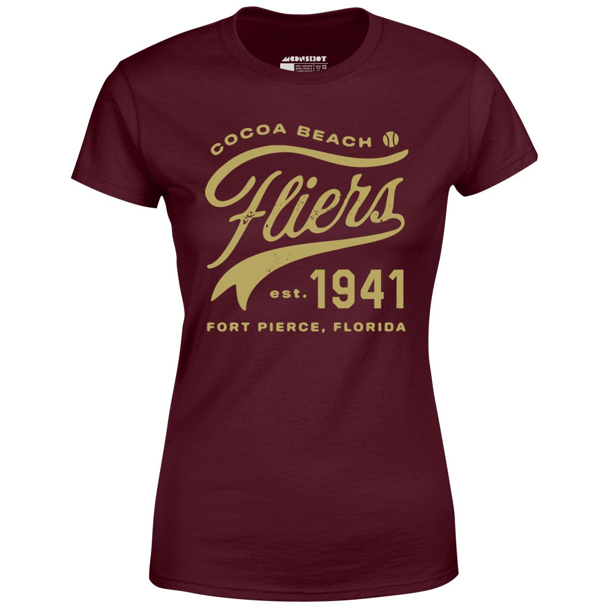 Cocoa Beach Fliers - Florida - Vintage Defunct Baseball Teams - Women's T-Shirt