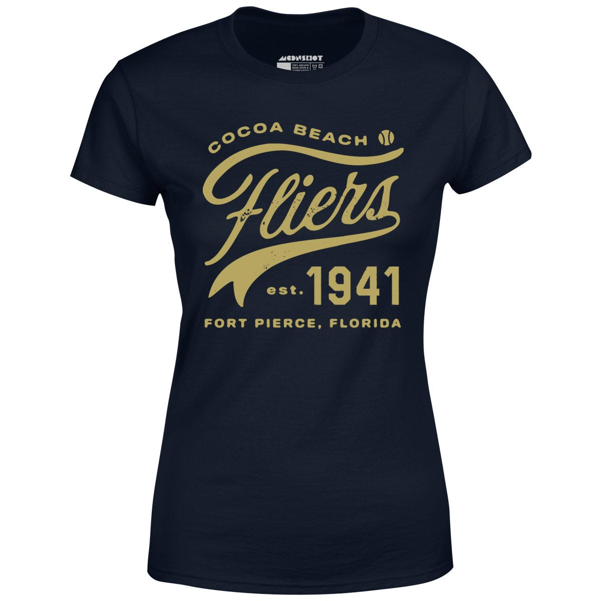 Cocoa Beach Fliers - Florida - Vintage Defunct Baseball Teams - Women's T-Shirt