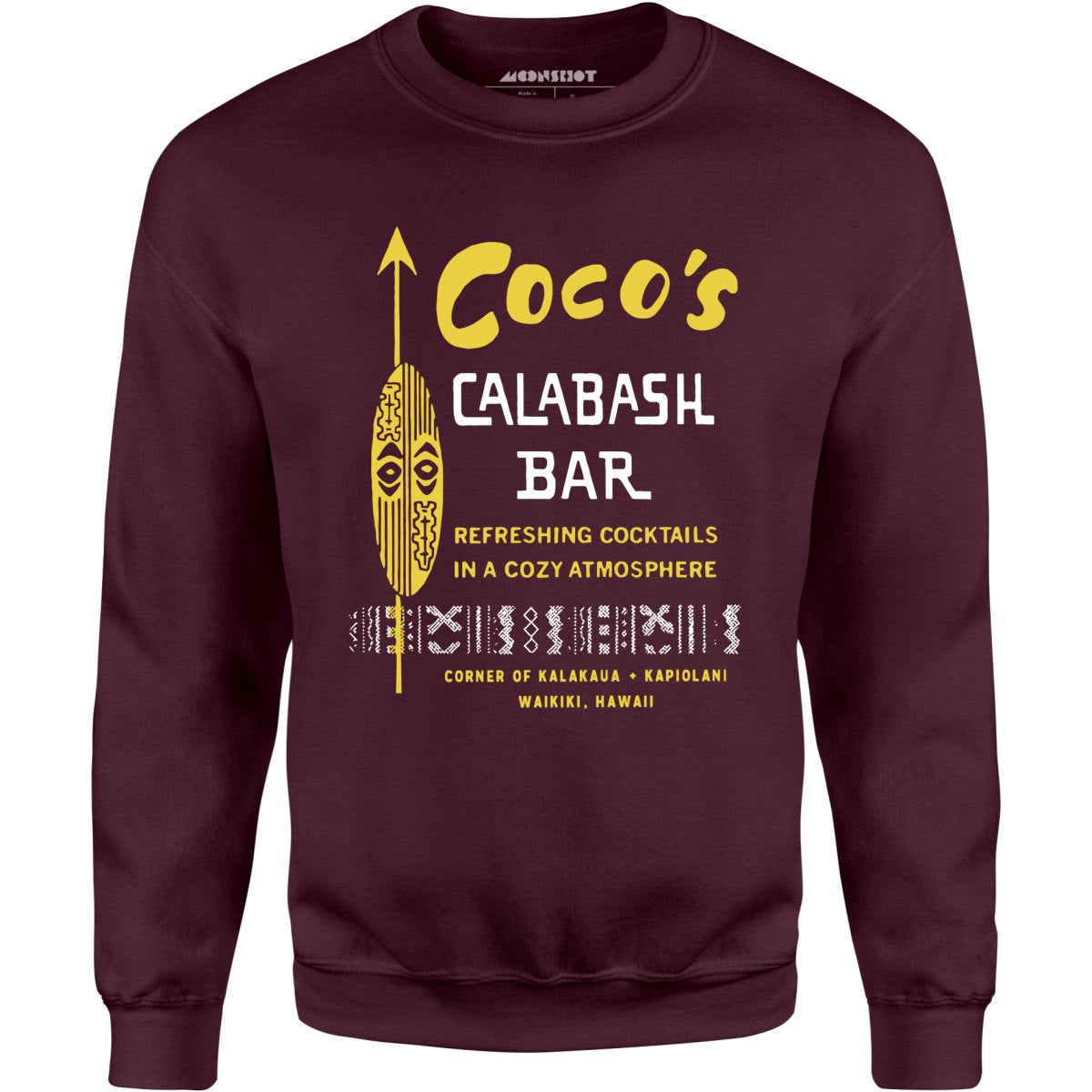 Coco's Calabash Bar - Waikiki, HI - Vintage Tiki Bar - Unisex Sweatshirt