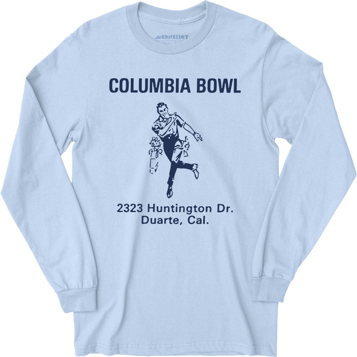 Columbia Bowl - Duarte, CA - Vintage Bowling Alley - Long Sleeve T-Shirt