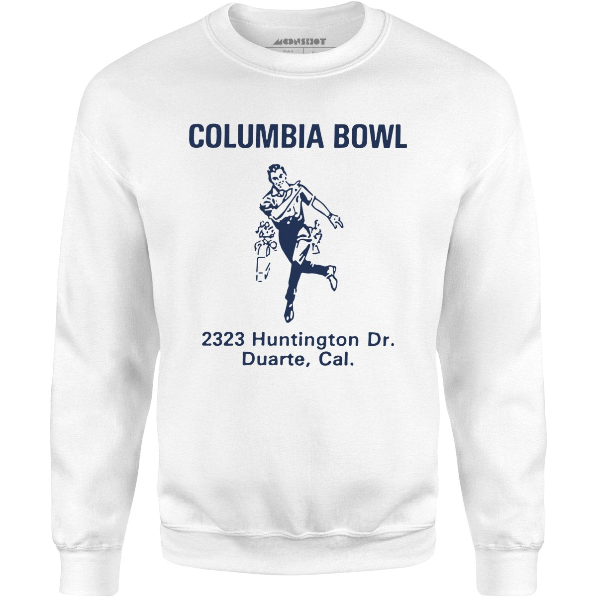 Columbia Bowl - Duarte, CA - Vintage Bowling Alley - Unisex Sweatshirt