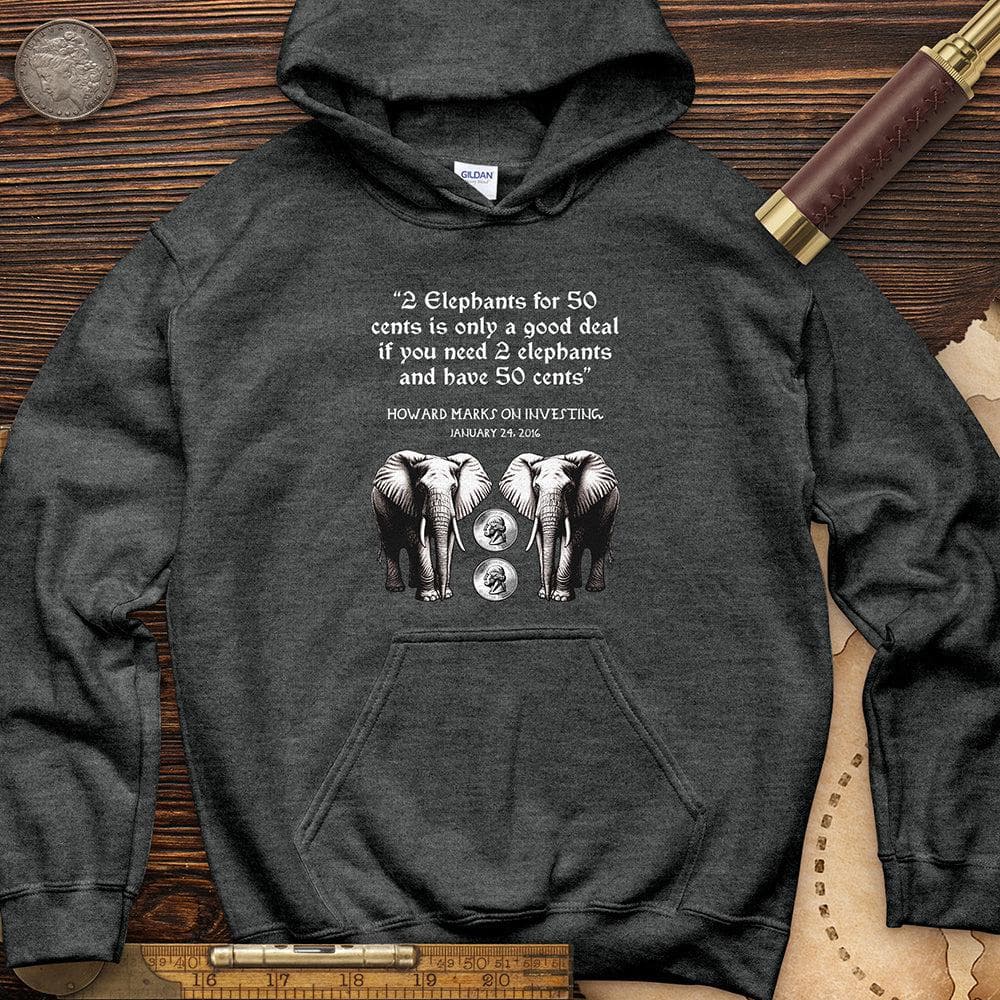 2 Elephants for 50 Cents Hoodie
