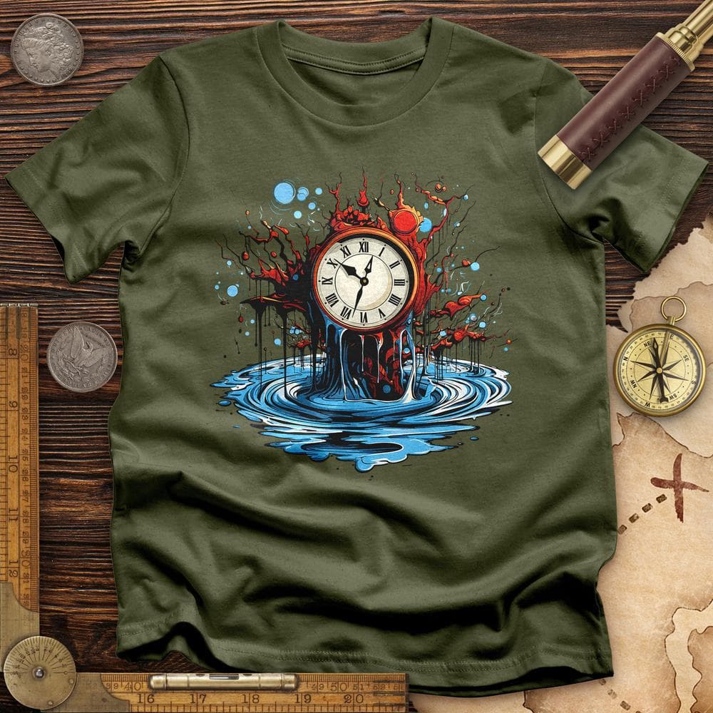 Clock Tattoo Clipart T-Shirt