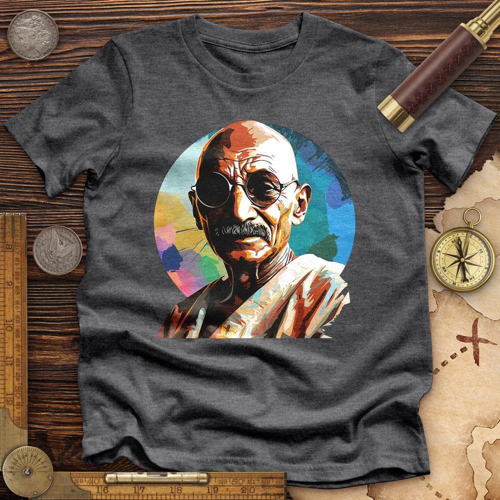 Colorful Ghandi Premium QualityTee
