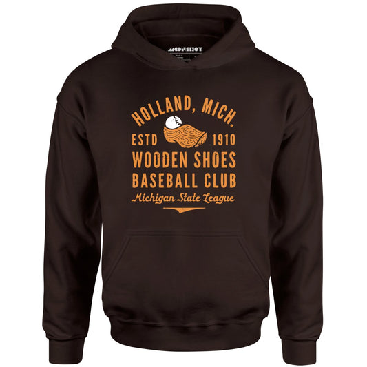 Holland Wooden Shoes - Michigan - Vintage Defunct Baseball Teams - Unisex Hoodie
