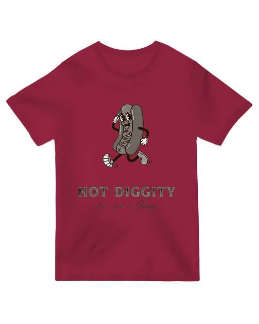 Hot Diggity Glizzy Grey Tee