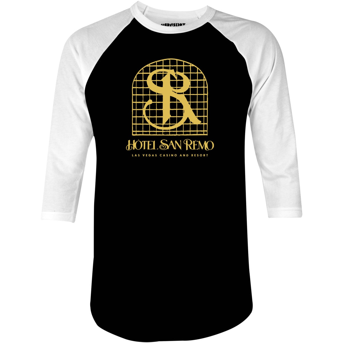 Hotel San Remo - Vintage Las Vegas - 3/4 Sleeve Raglan T-Shirt