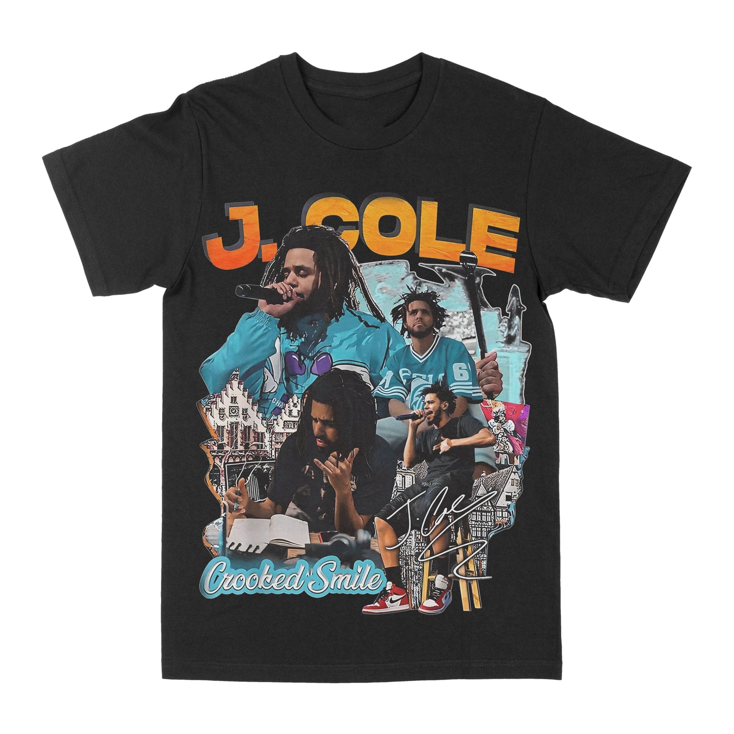 J. Cole "Crooked Smile" Graphic Tee Style001