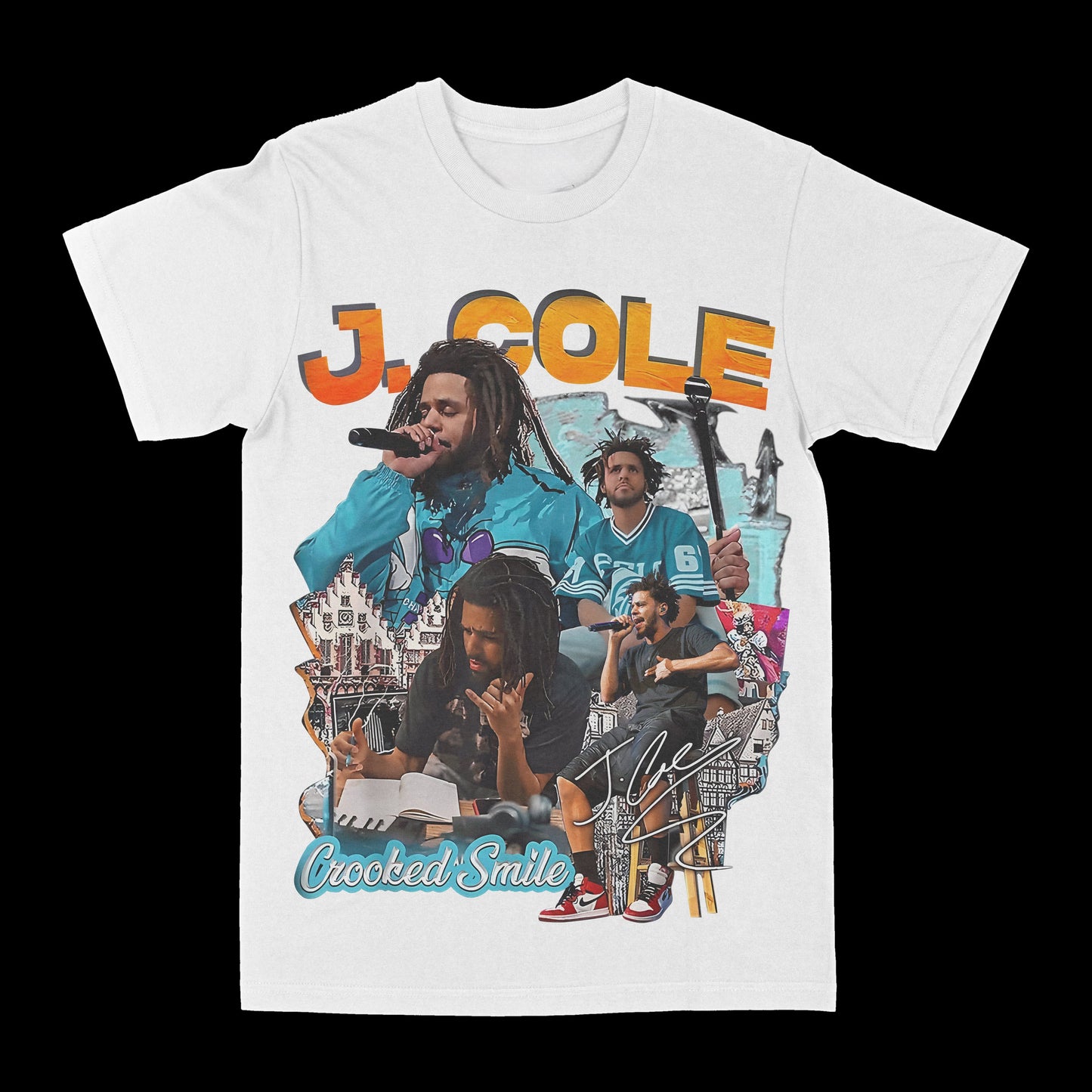 J. Cole "Crooked Smile" Graphic Tee Style001