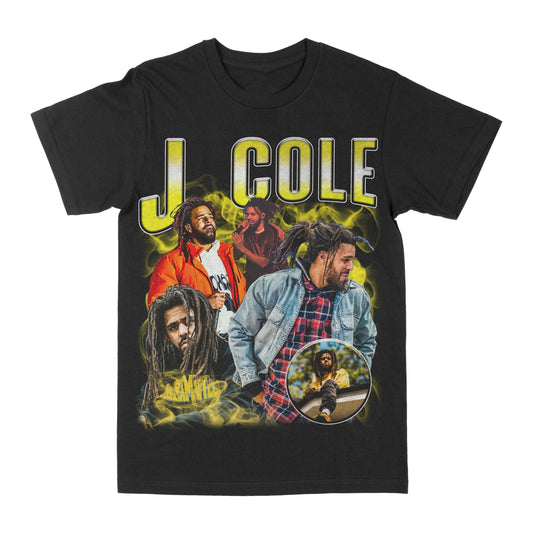 J.Cole Yellow Graphic Tee Style001