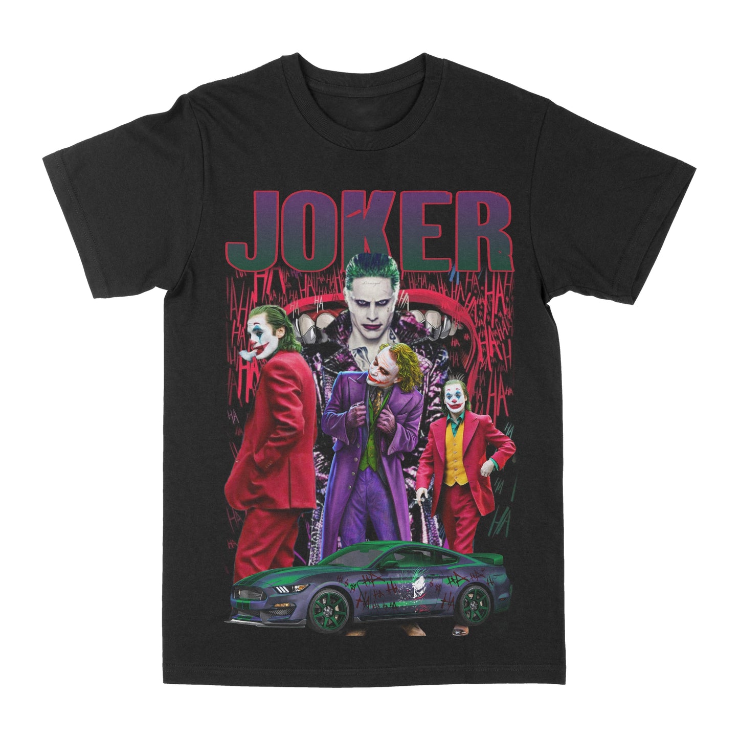 Joker Car Graphic Tee Style001
