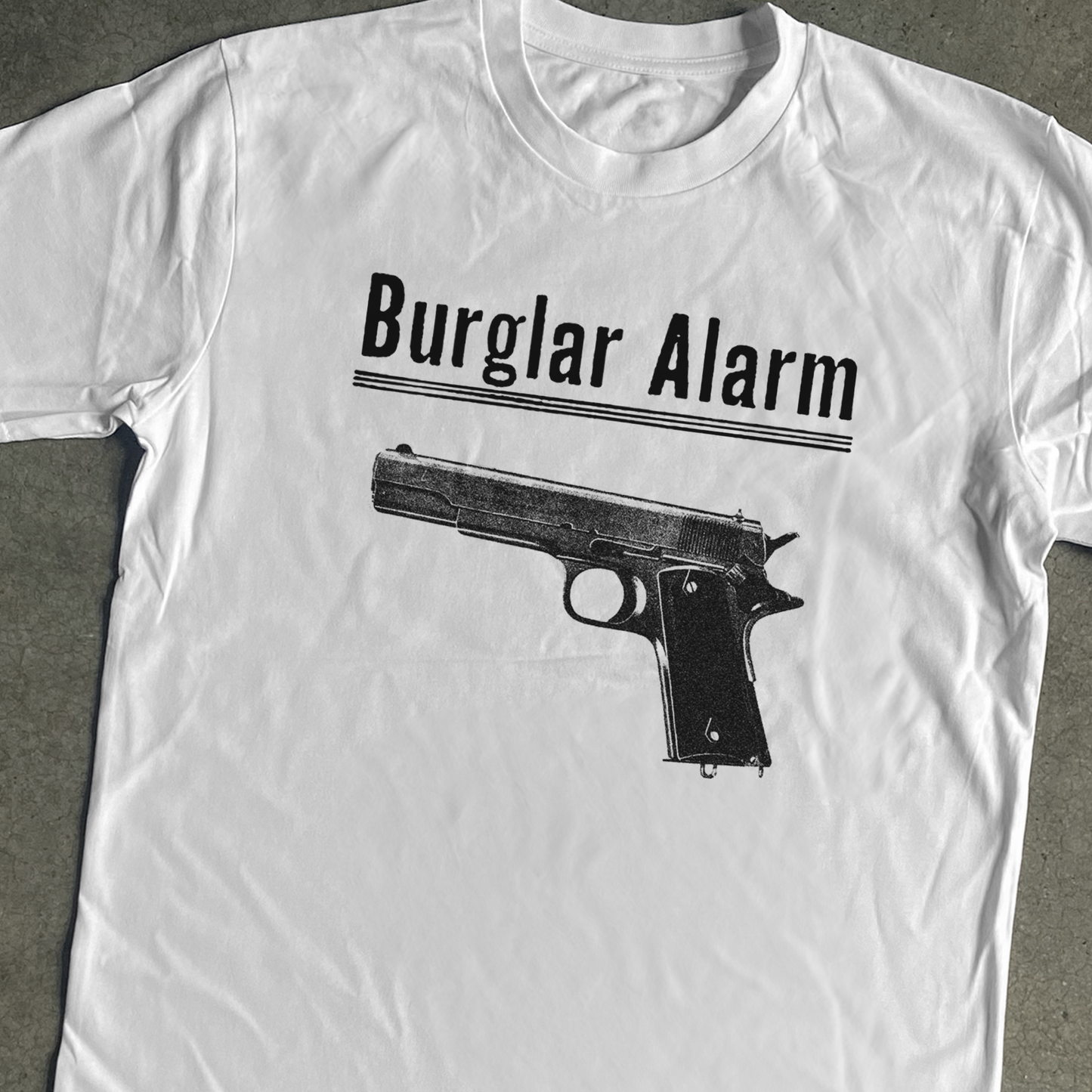 COLT 'BURGLAR ALARM' HEAVY WHITE T-SHIRT