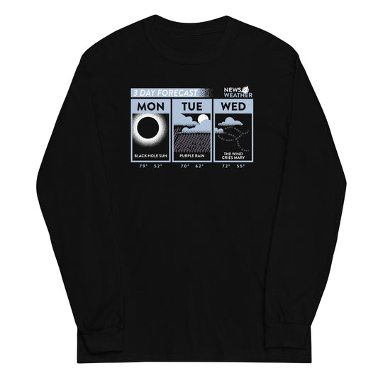 3 Day Forecast Unisex Long Sleeve Tee