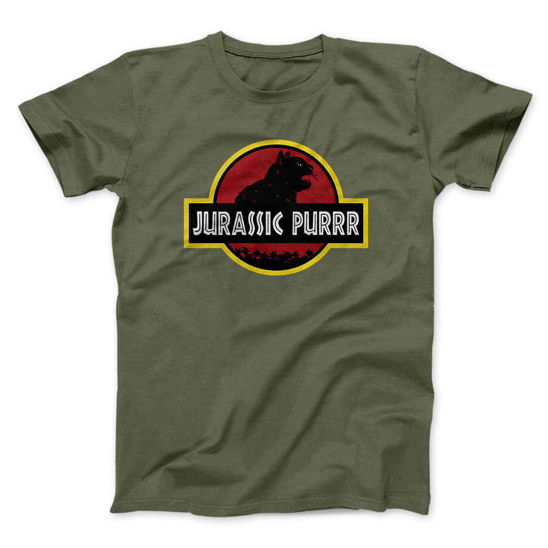 Jurassic Purr Funny Movie Men/Unisex T-Shirt