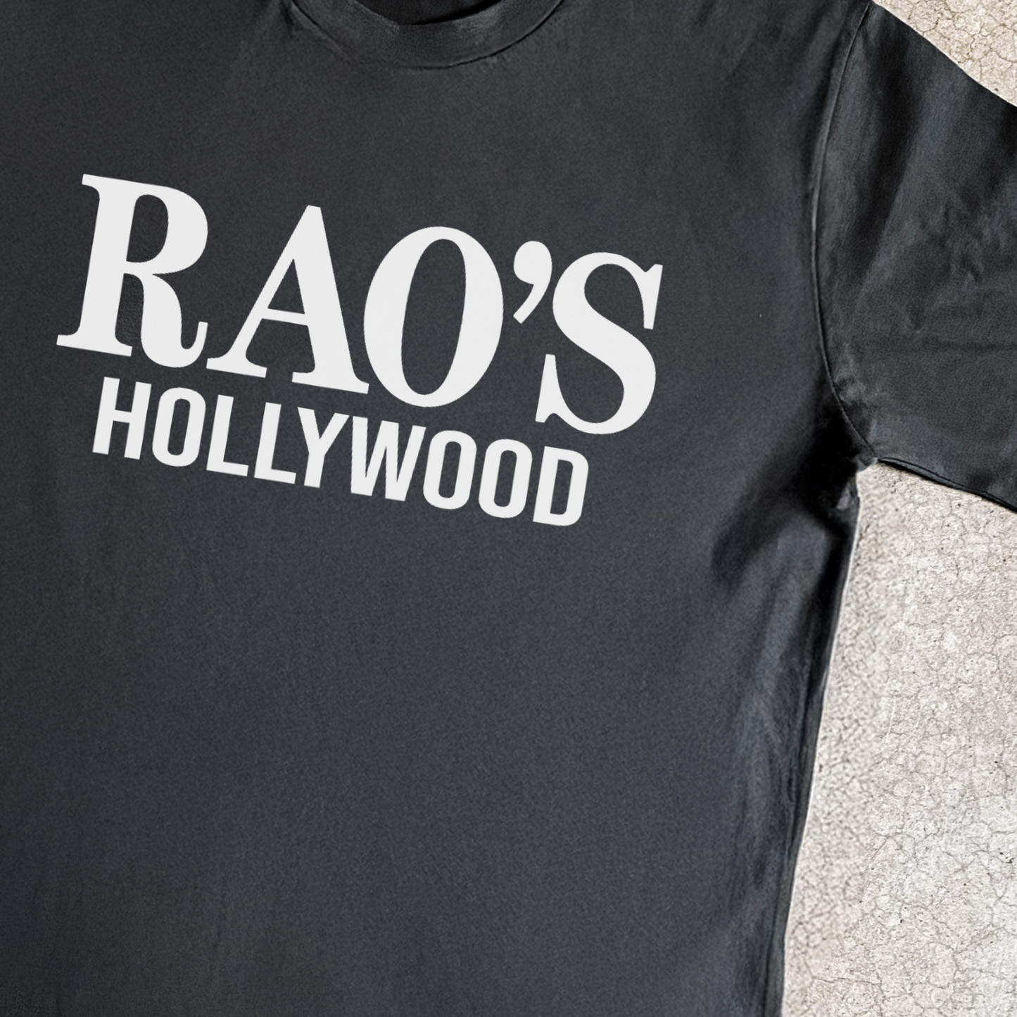 'RAO'S HOLLYWOOD' BLACK T-SHIRT