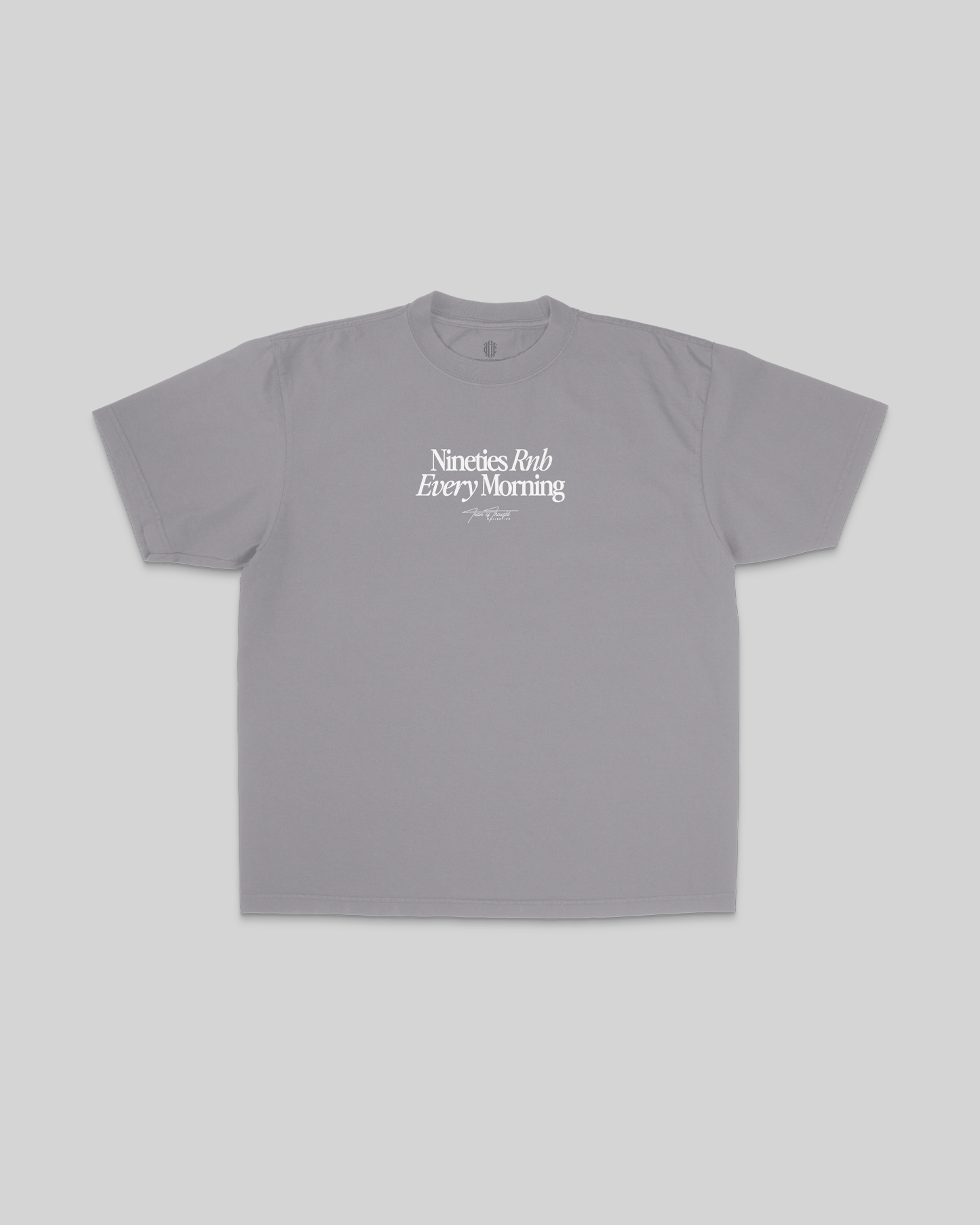 Nineties Rnb Every Morning V2 Oversized Cement Tee