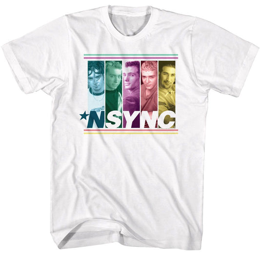*NSYNC - Multicolored Boxes Boyfriend Tee