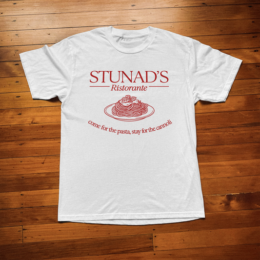 'STUNAD'S RISTORANTE' WHITE T-SHIRT