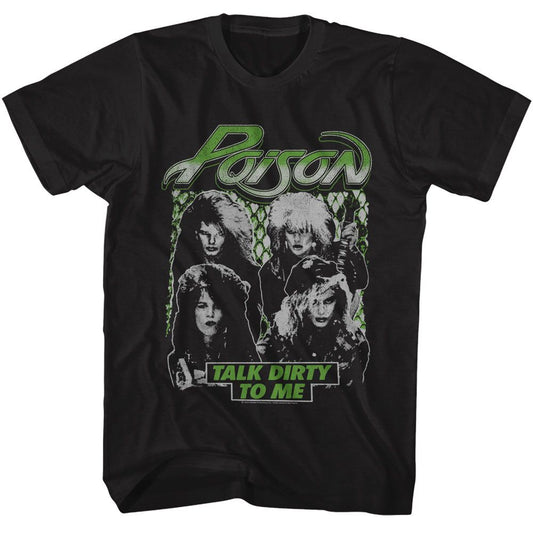 Poison Talk Dirty Band Photos Official T-Shirt