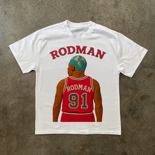 CLAY RODMAN HEAVYWEIGHT WHITE T-SHIRT