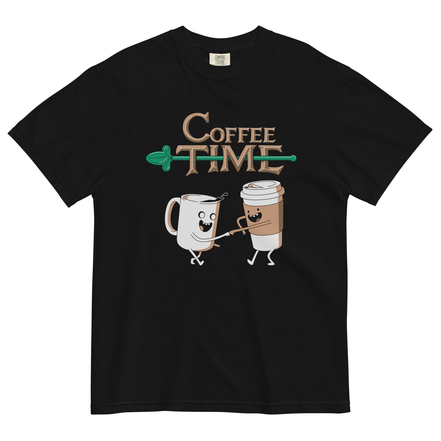 Coffee Time Men's Relaxed Fit Tee