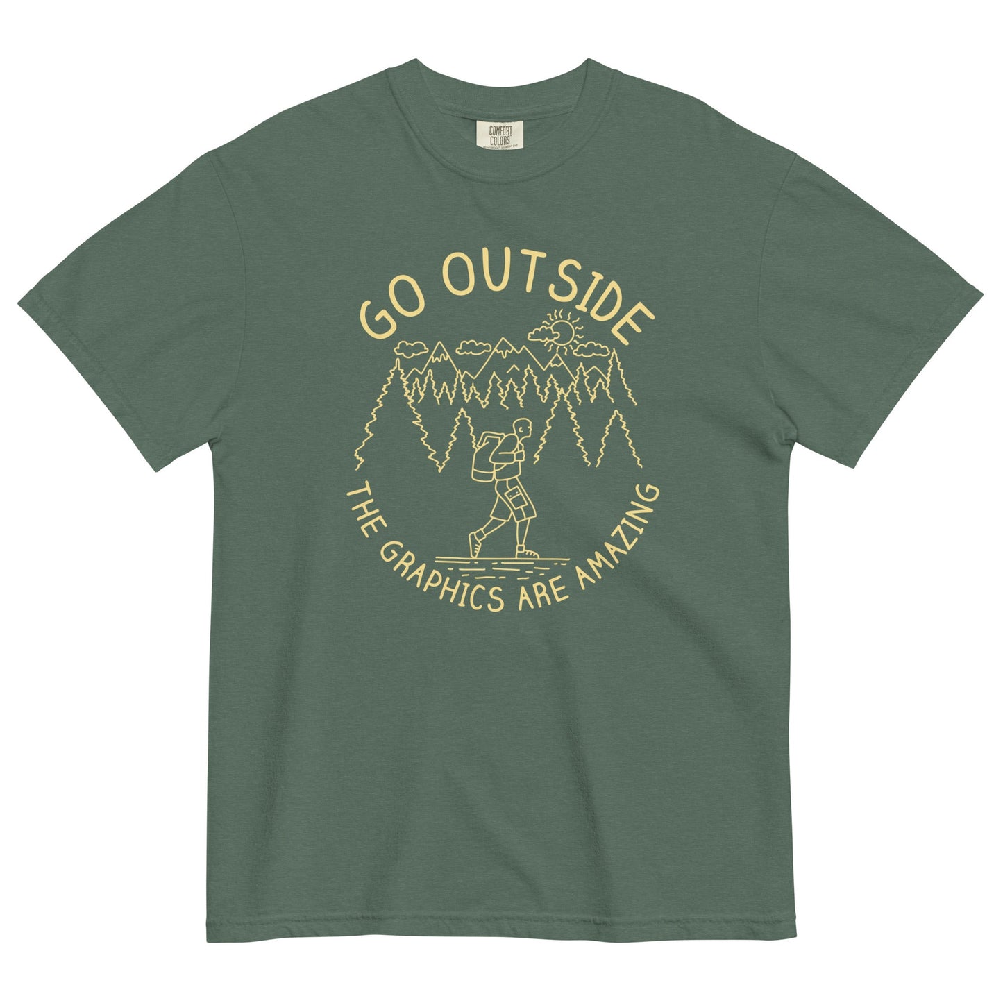 Go Outside The Graphics Are Amazing Men's Relaxed Fit Tee