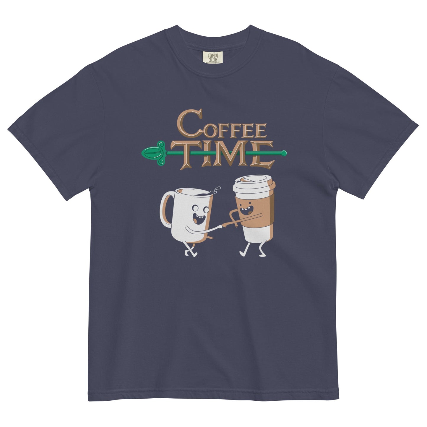Coffee Time Men's Relaxed Fit Tee