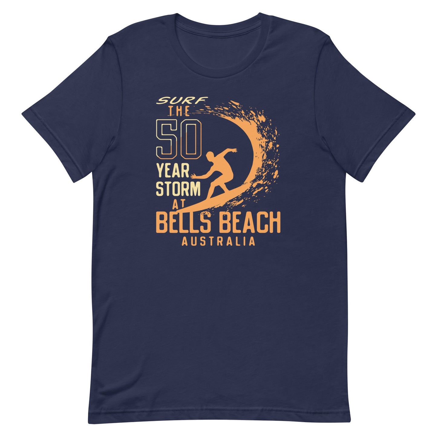 50 Year Storm At Bells Beach Men's Signature Tee