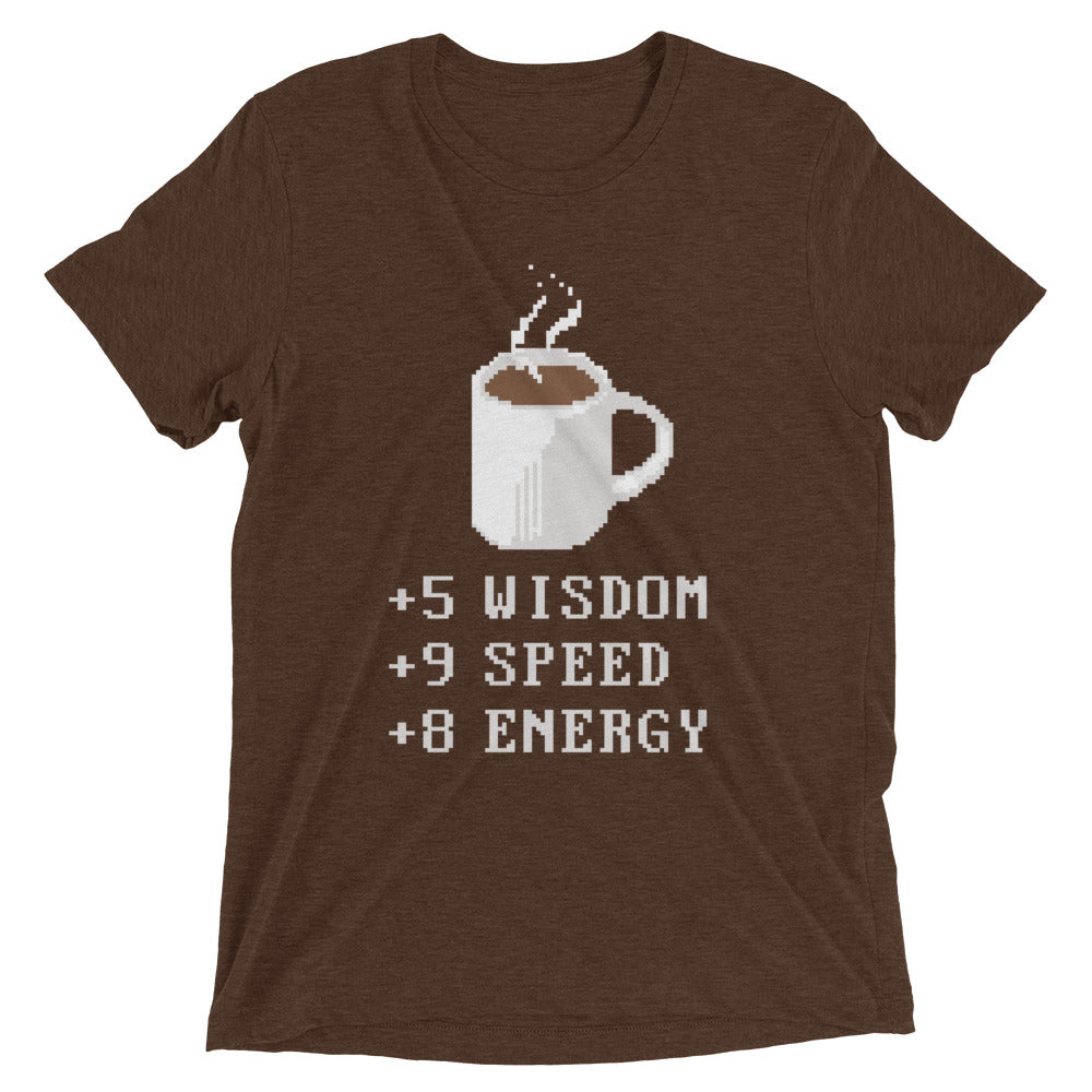 Coffee Plus To Stats Men's Tri-Blend Tee