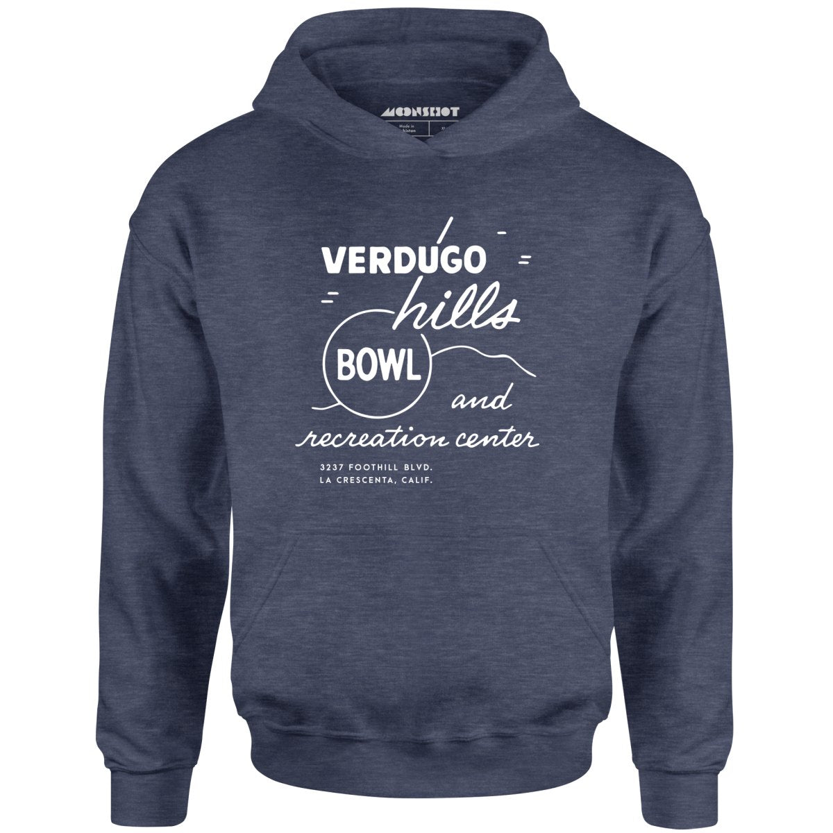Verdugo Hills v2 - La Crescenta, CA - Vintage Bowling Alley - Unisex Hoodie