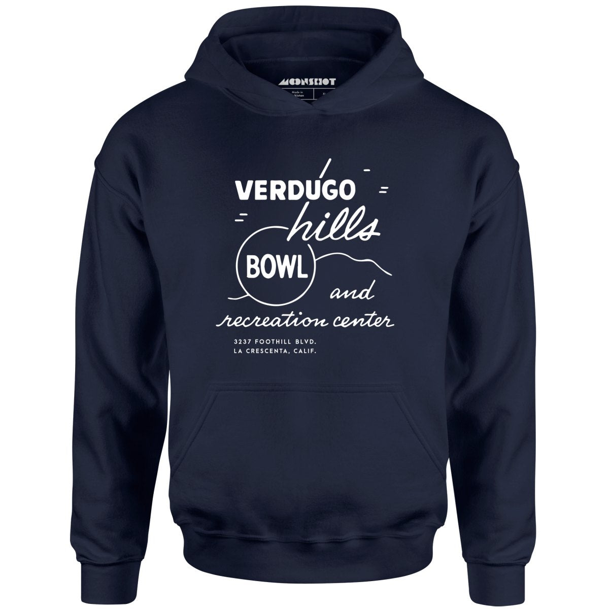 Verdugo Hills v2 - La Crescenta, CA - Vintage Bowling Alley - Unisex Hoodie