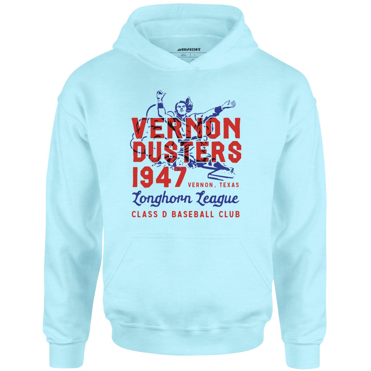 Vernon Dusters - Texas - Vintage Defunct Baseball Teams - Unisex Hoodie