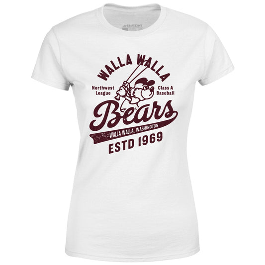Walla Walla Bears - Washington - Vintage Defunct Baseball Teams - Women's T-Shirt
