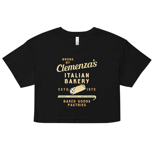 Clemenza's Italian Bakery Women's Crop Tee