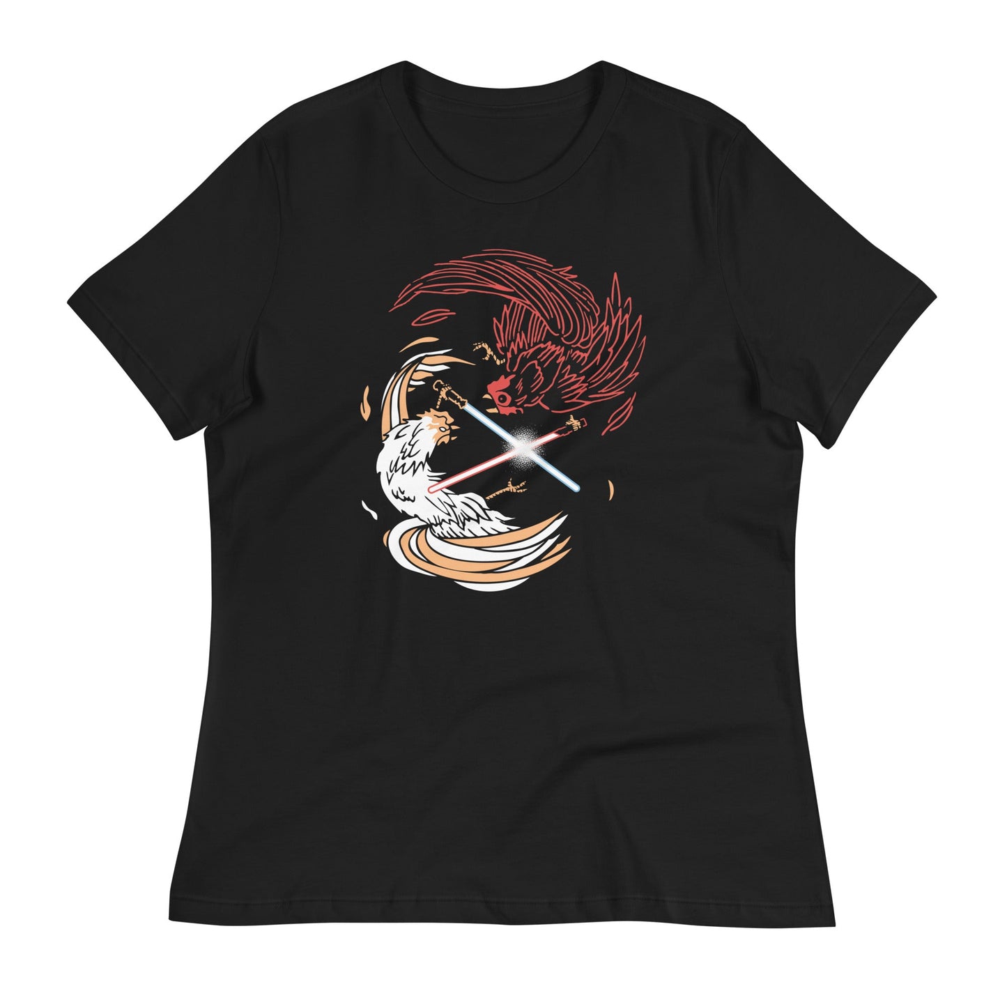 Cock A Doodle Duel Of The Fates Women's Signature Tee