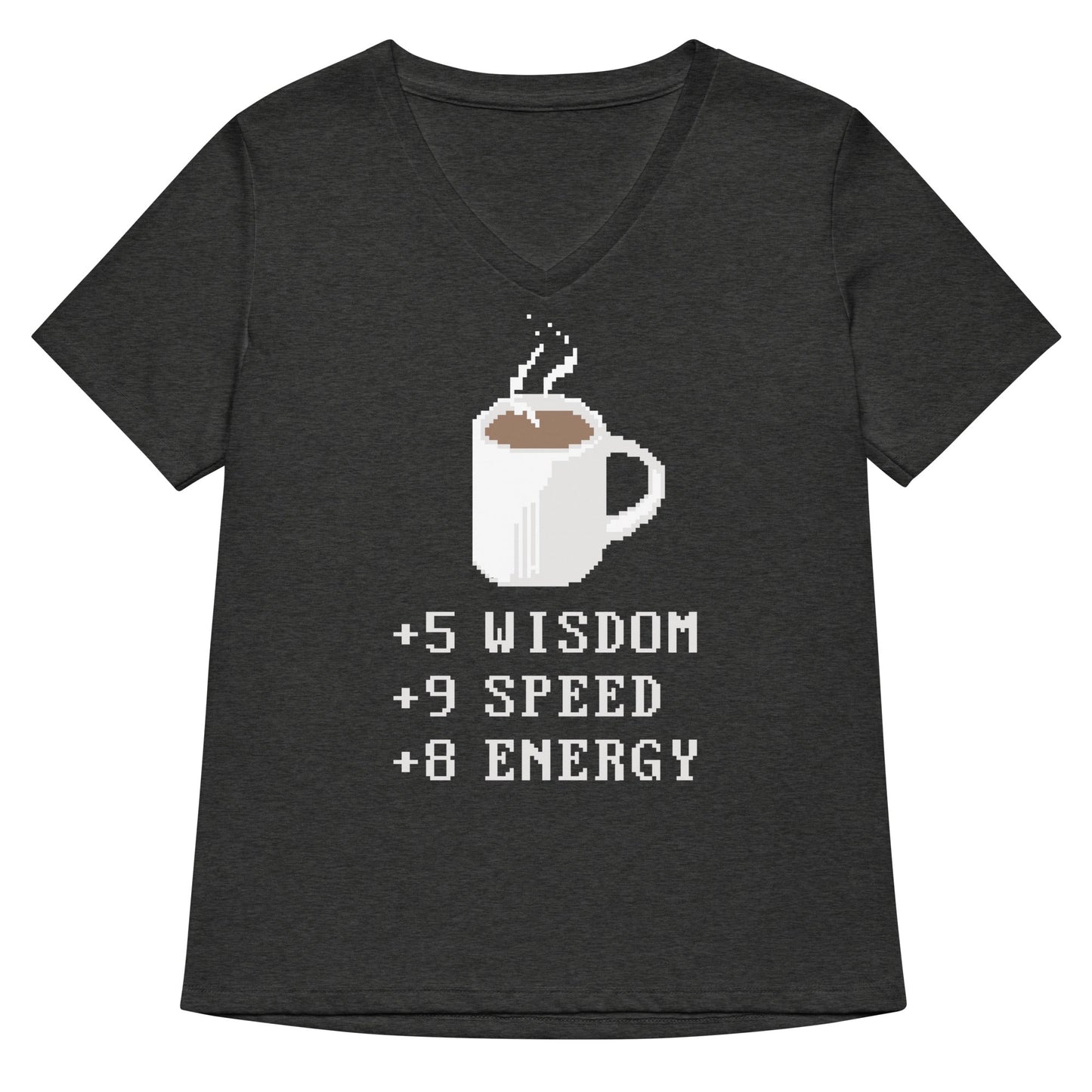 Coffee Plus To Stats Women's V-Neck Tee