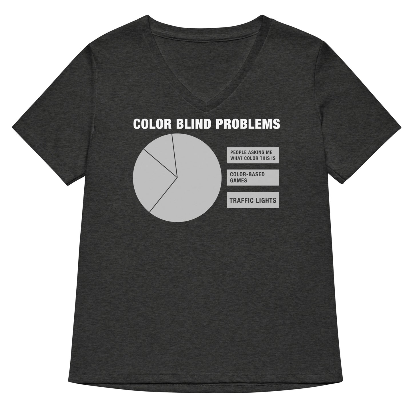 Color Blind Problems Women's V-Neck Tee